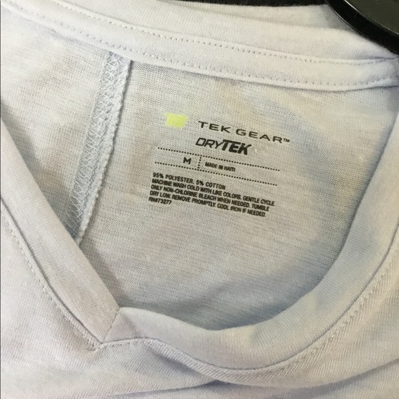 Tek Gear Medium baby blue v neck short sleeve tee - Picture 5 of 10